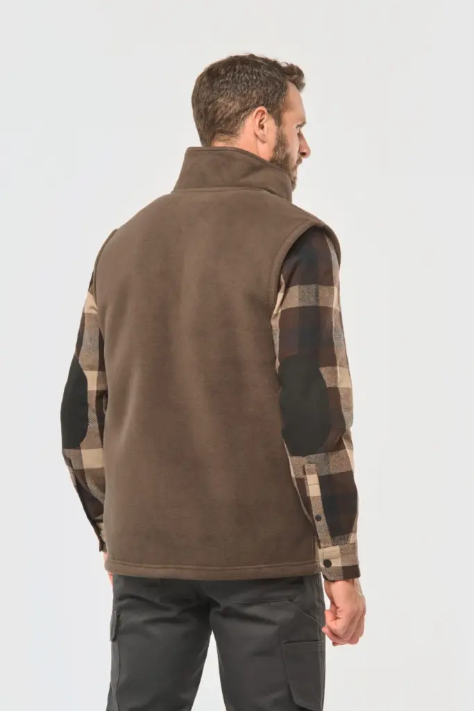 Fleece bodywarmer met binnenkant van sherpa uniseks — productfoto 3