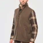 Fleece bodywarmer met binnenkant van sherpa uniseks — productfoto 4