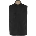 Fleece bodywarmer met binnenkant van sherpa uniseks, black — productfoto 6
