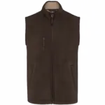 Fleece bodywarmer met binnenkant van sherpa uniseks, chocolate — productfoto 7