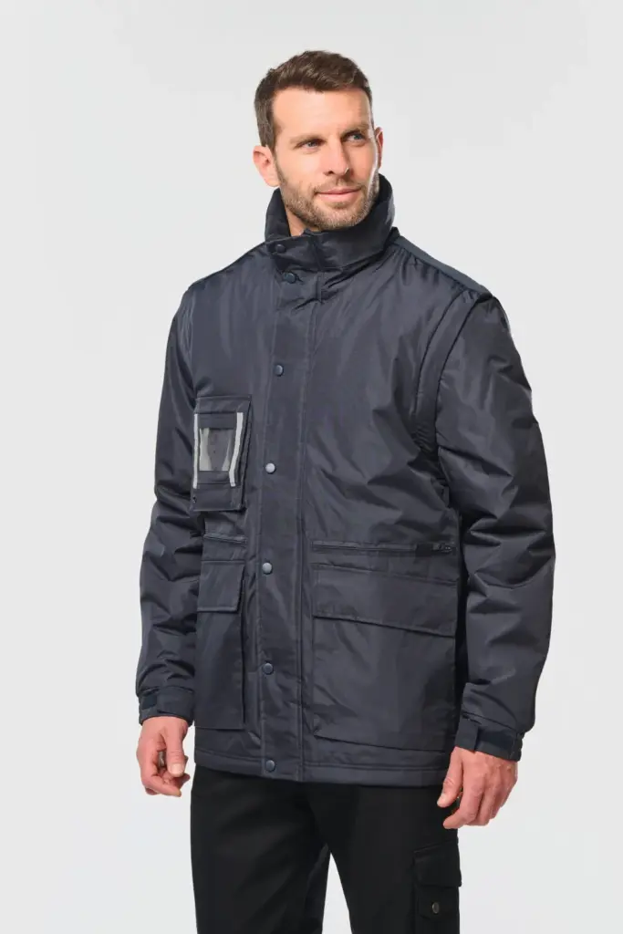 Workwear Parka Met Afritsbare Mouwen heren