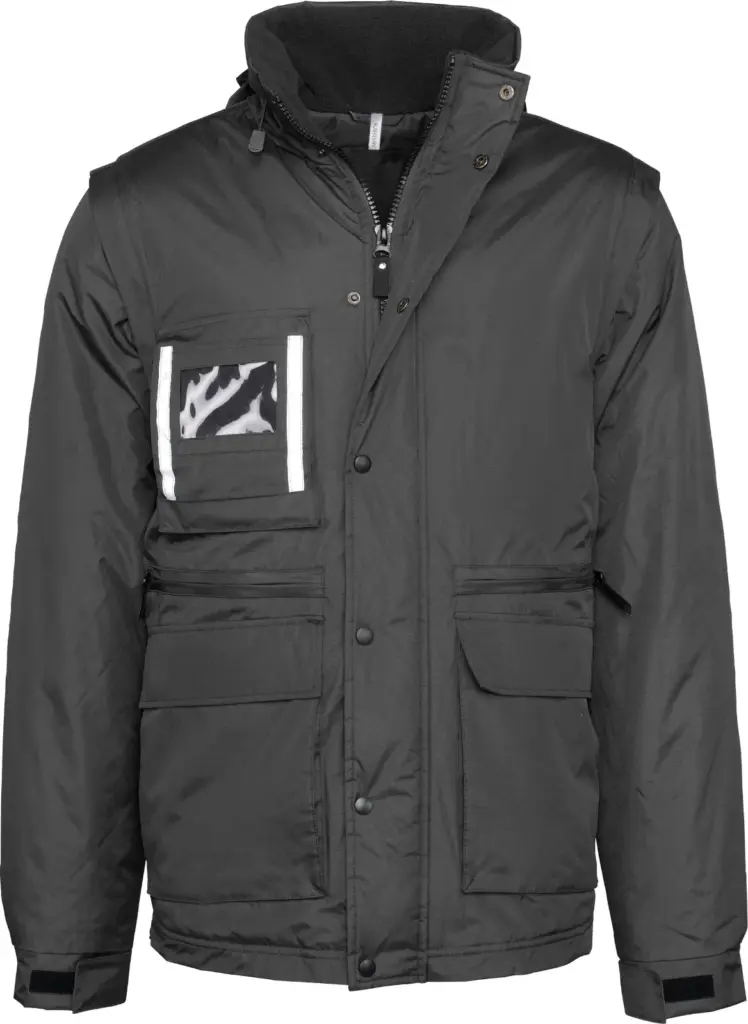 Workwear Parka bedrucken WK6106 Herren Ripstop Zip-off S-4XL — Produktfoto 6