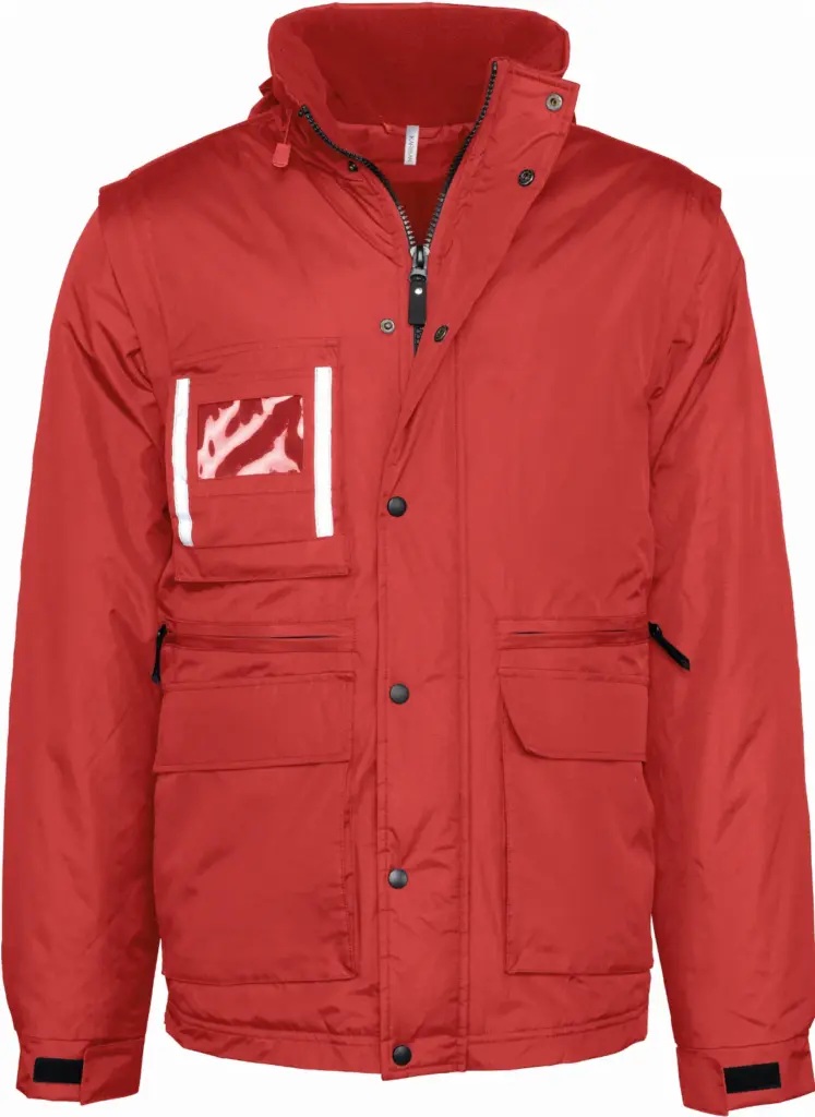 Workwear Parka bedrucken WK6106 Herren Ripstop Zip-off S-4XL — Produktfoto 8