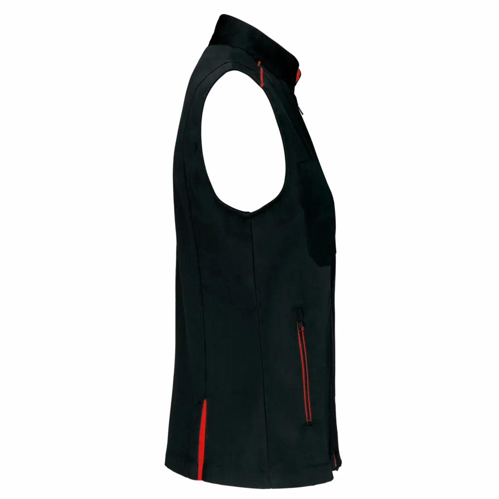 PS_WK6149-S_BLACK-RED - Hidalgo Damesgilet Day To Day, black / red — productfoto 7