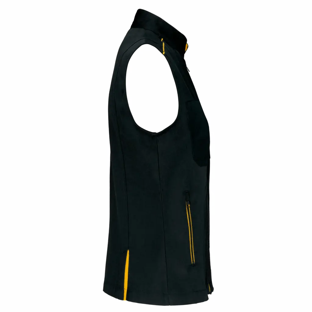 PS_WK6149-S_BLACK-YELLOW - Hidalgo Damesgilet Day To Day, black / yellow — productfoto 9