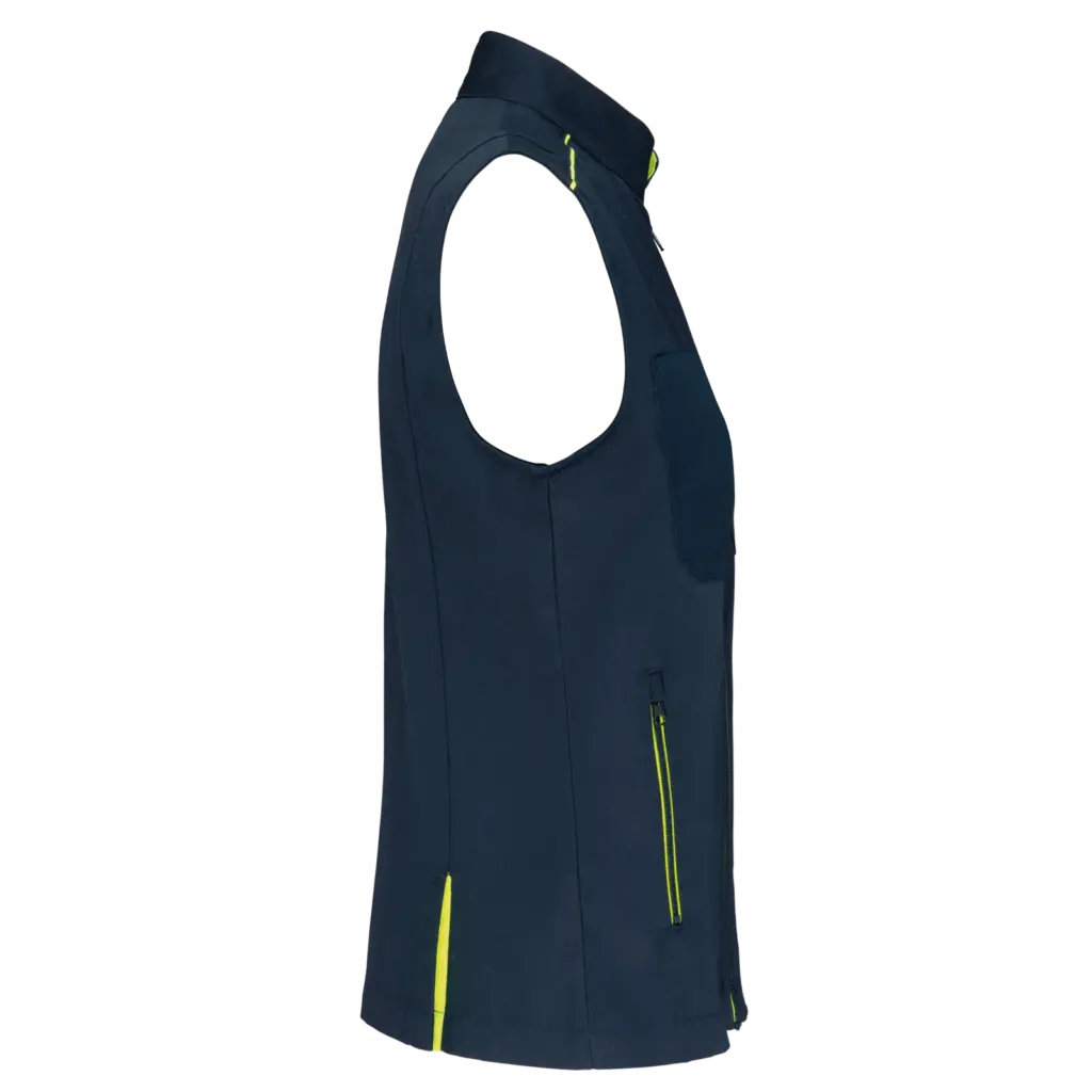 PS_WK6149-S_NAVY-FLUORESCENTYELLOW - Hidalgo Damesgilet Day To Day, navy / fluorescent yellow — productfoto 13