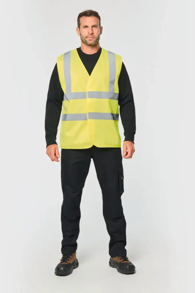 HI-VIS veiligheidshesje volwassene unisex — productfoto 4