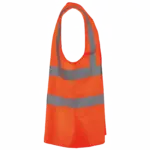 HI-VIS veiligheidshesje volwassene unisex, hi viz orange — productfoto 5