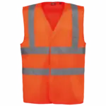 HI-VIS veiligheidshesje volwassene unisex, hi viz orange — productfoto 6