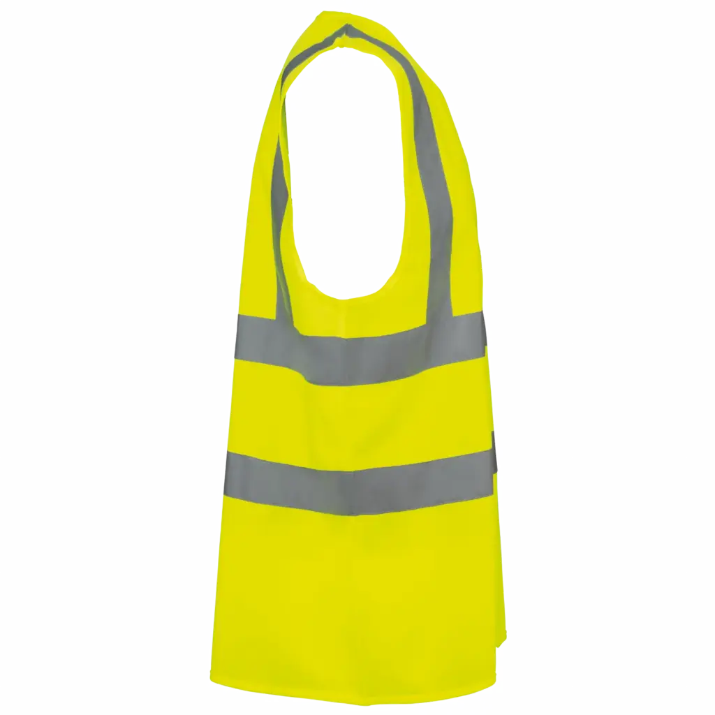 HI-VIS veiligheidshesje volwassene unisex, hi viz yellow — productfoto 6