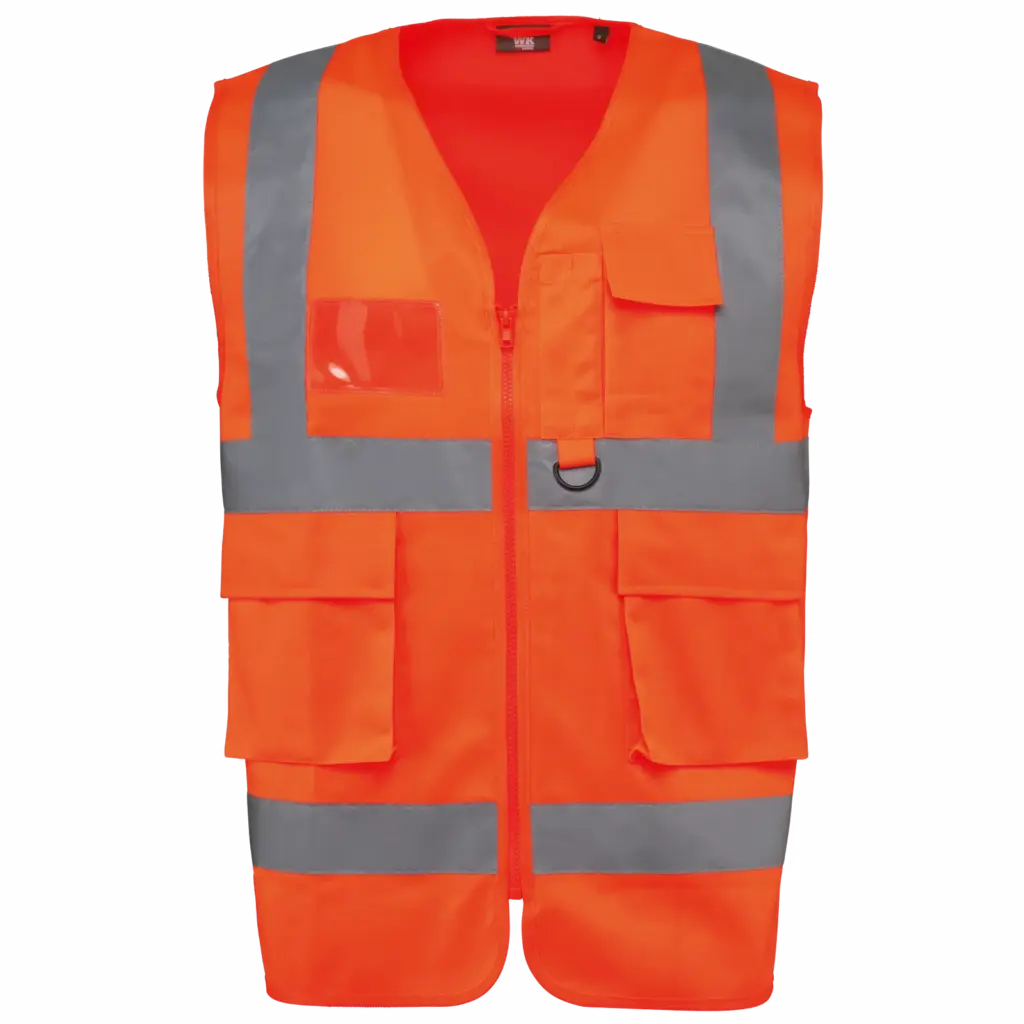 Warnweste WK618 bedrucken Reißverschluss Recycelt XS-5XL — Produktfoto 6