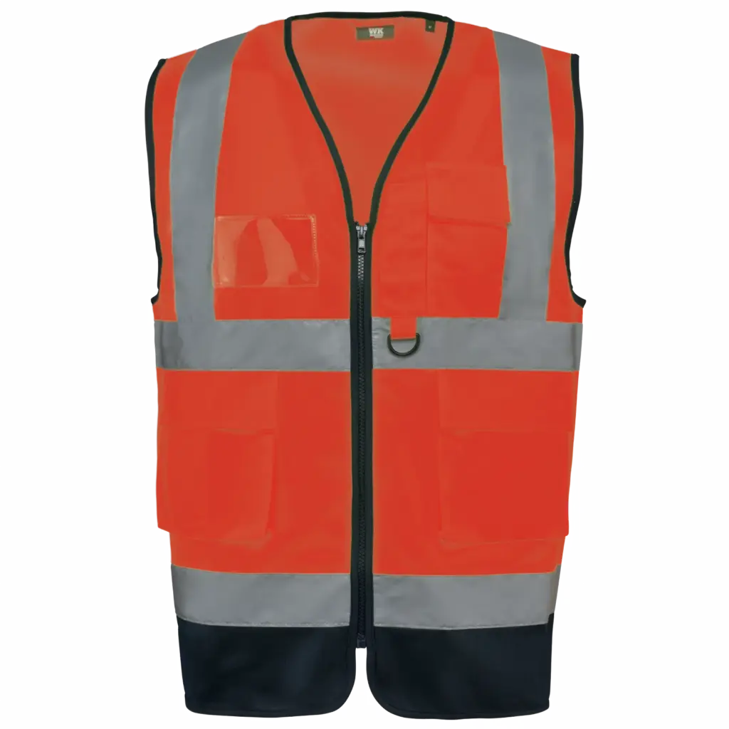 Warnweste WK618 bedrucken Reißverschluss Recycelt XS-5XL — Produktfoto 7
