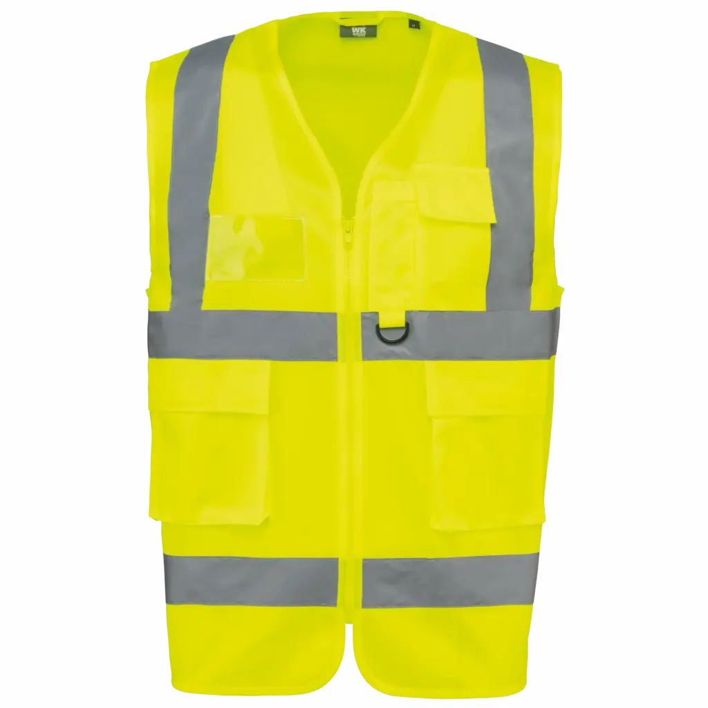 Warnweste WK618 bedrucken Reißverschluss Recycelt XS-5XL — Produktfoto 8
