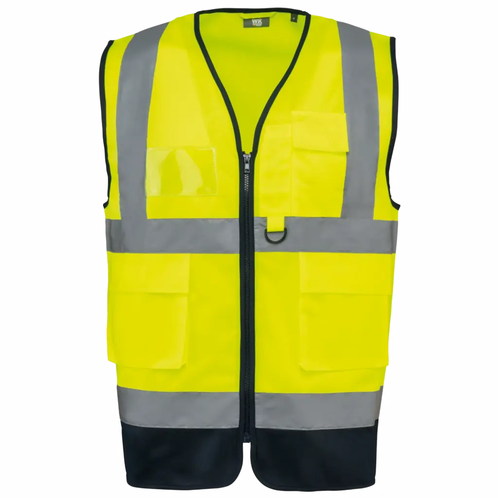 Warnweste WK618 bedrucken Reißverschluss Recycelt XS-5XL — Produktfoto 9