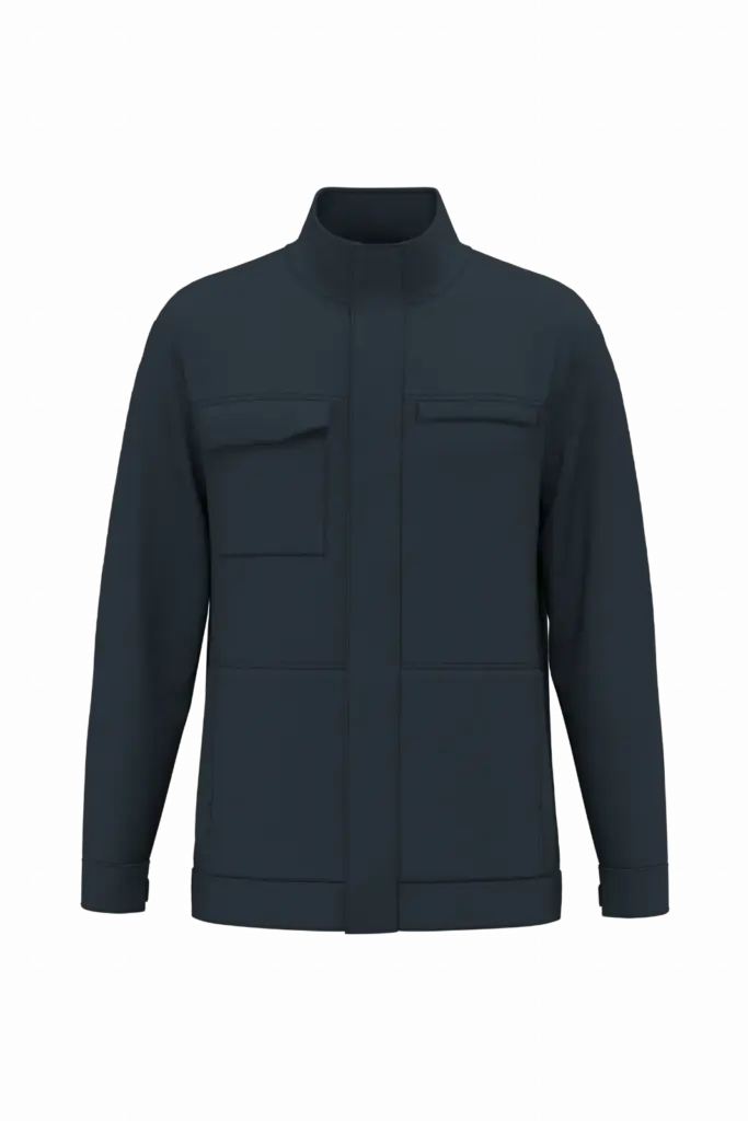 Werkjack zonder metaal uniseks, navy — productfoto 8