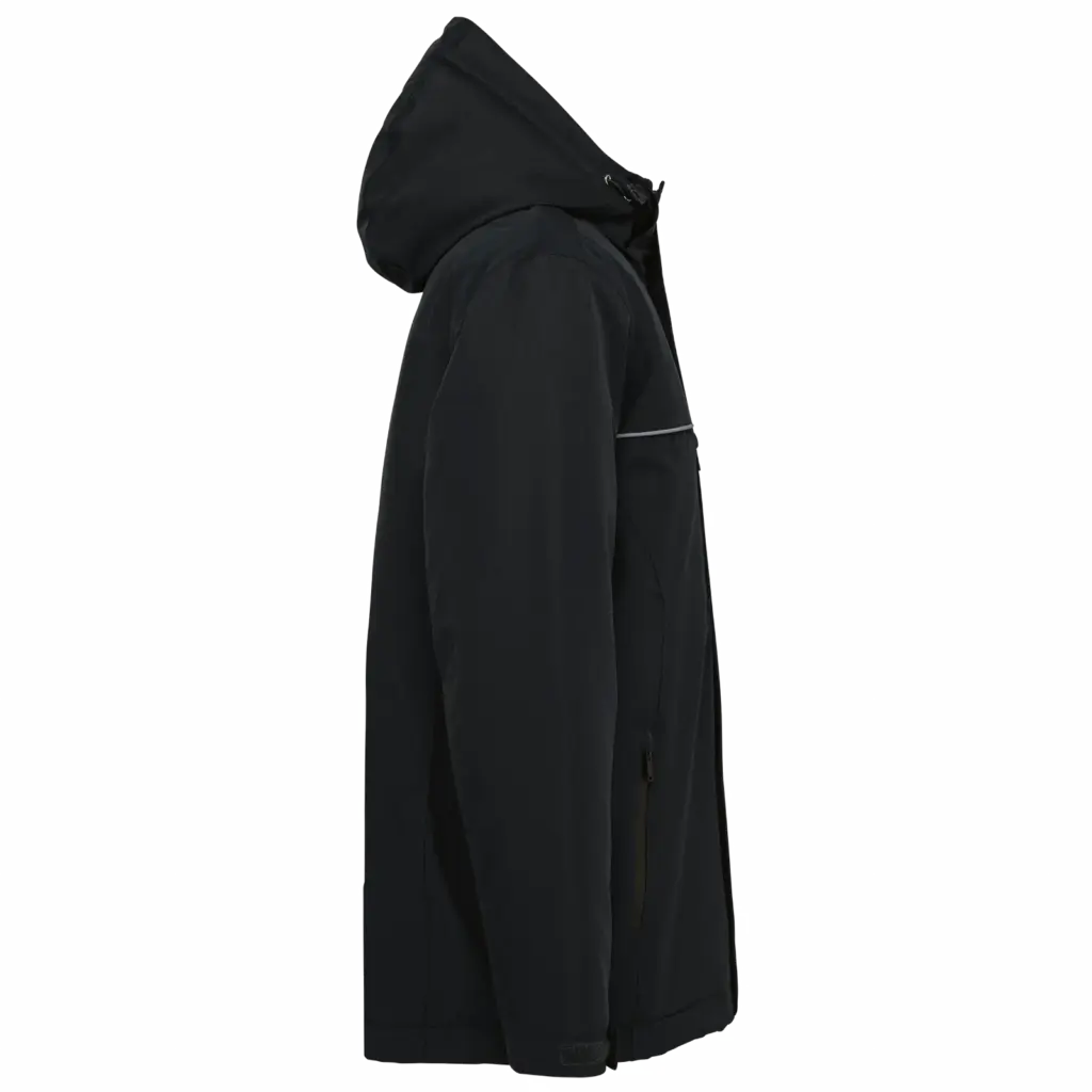 PS_WK650-S_BLACK - Hidalgo Unisex performance parka met capuchon, black — productfoto 5