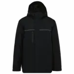 Unisex performance parka met capuchon, black — productfoto 6