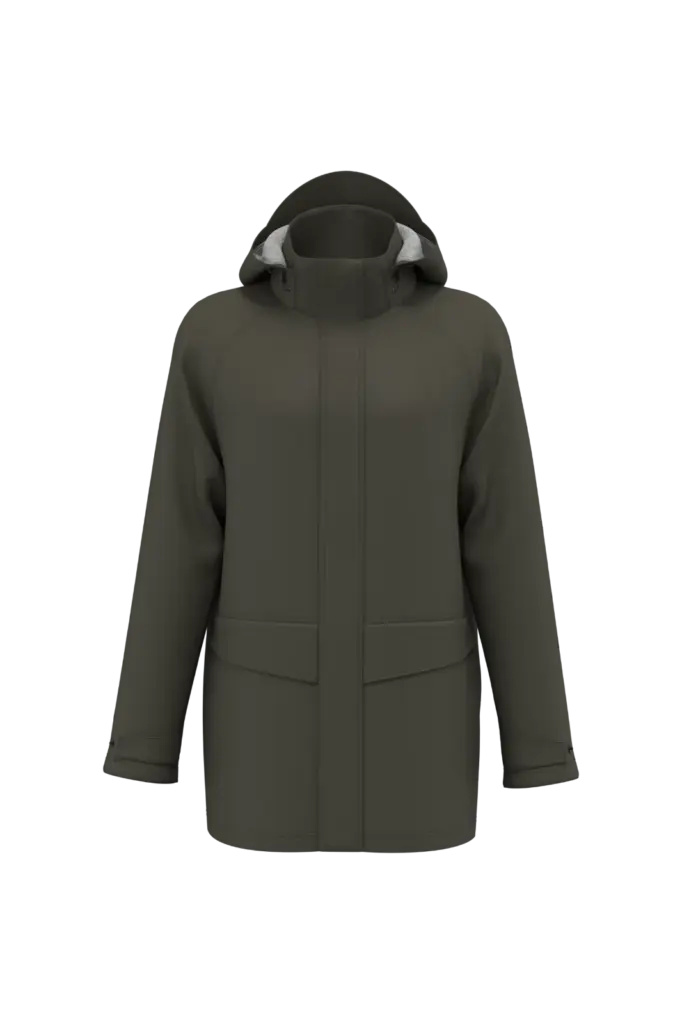 WK651 - Uniseks regenjasje, dark khaki — productfoto 2