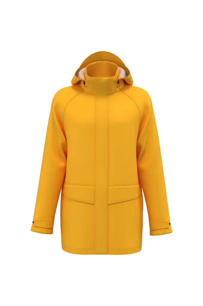 WK651 - Uniseks regenjasje, yellow — productfoto 4