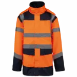 Gerecyclede veiligheidsparka 4-in-1, hi viz orange / navy — productfoto 6