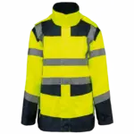 Gerecyclede veiligheidsparka 4-in-1, hi viz yellow / navy — productfoto 7