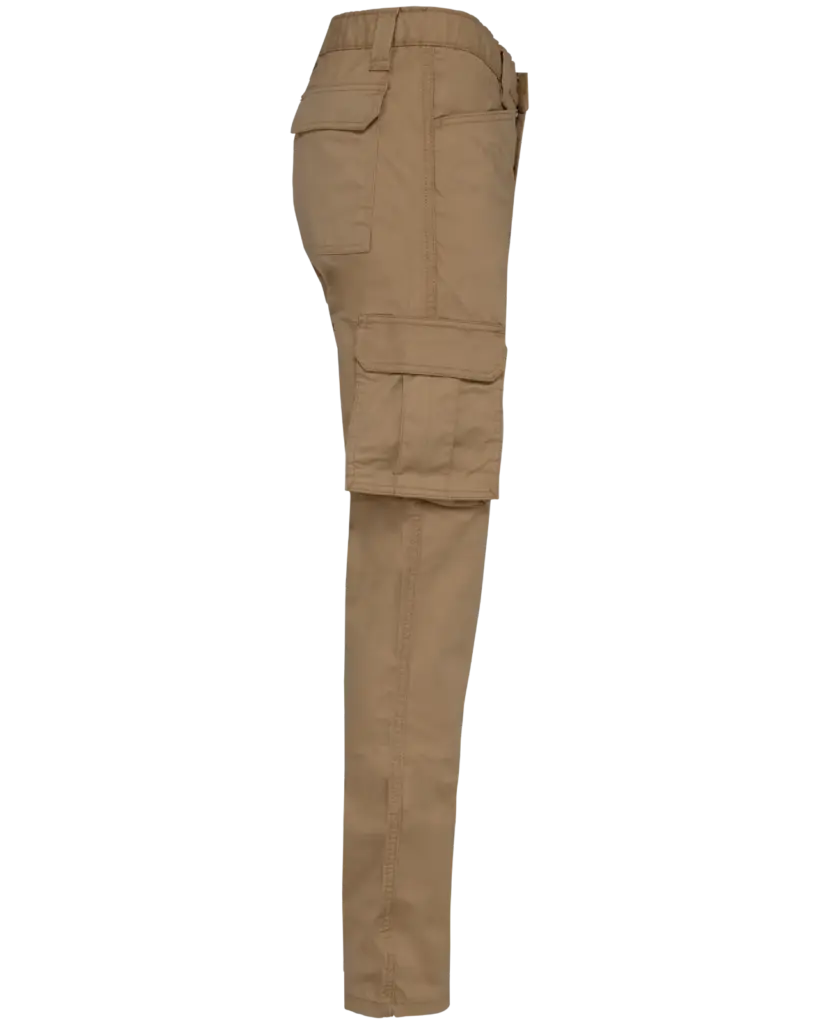 Ecologische herencargobroek, camel — productfoto 6