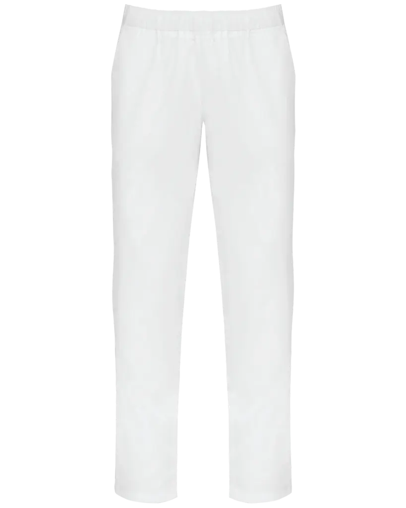 Katoenen unisex broek, white — productfoto 5
