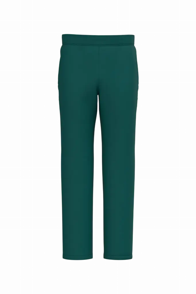 Herenbroek in polykatoen, emerald green — productfoto 7