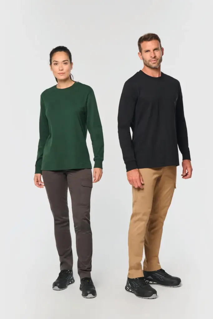 Unisex katoenen stretchbroek