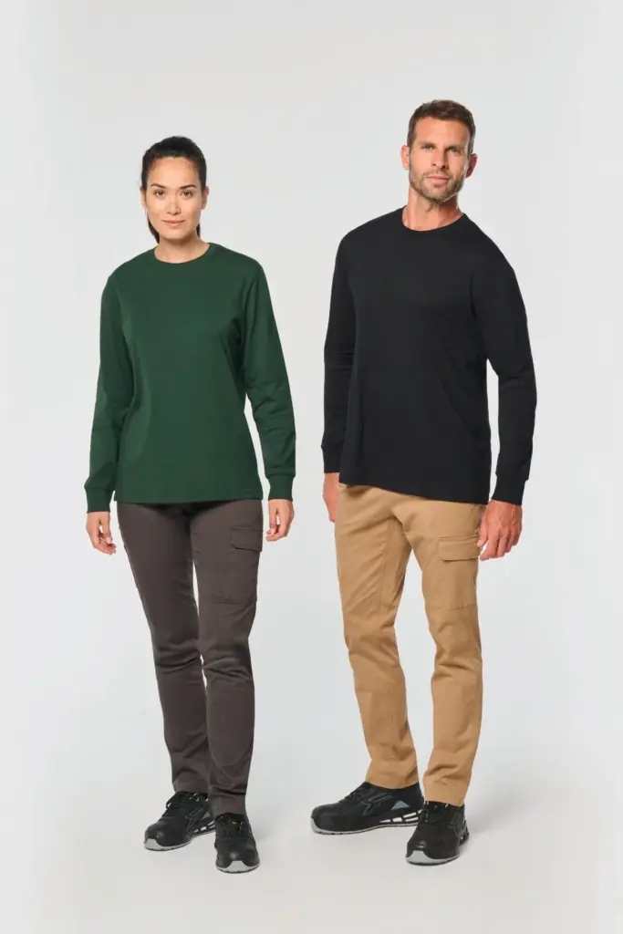 Unisex katoenen stretchbroek — productfoto 2