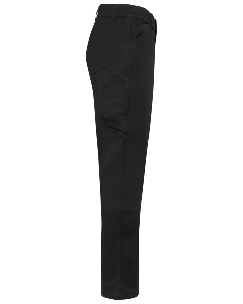 Unisex katoenen stretchbroek, black — productfoto 5
