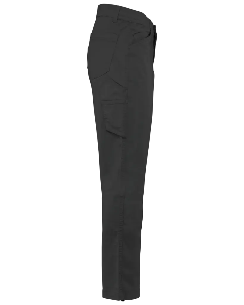 Unisex katoenen stretchbroek, dark grey — productfoto 7