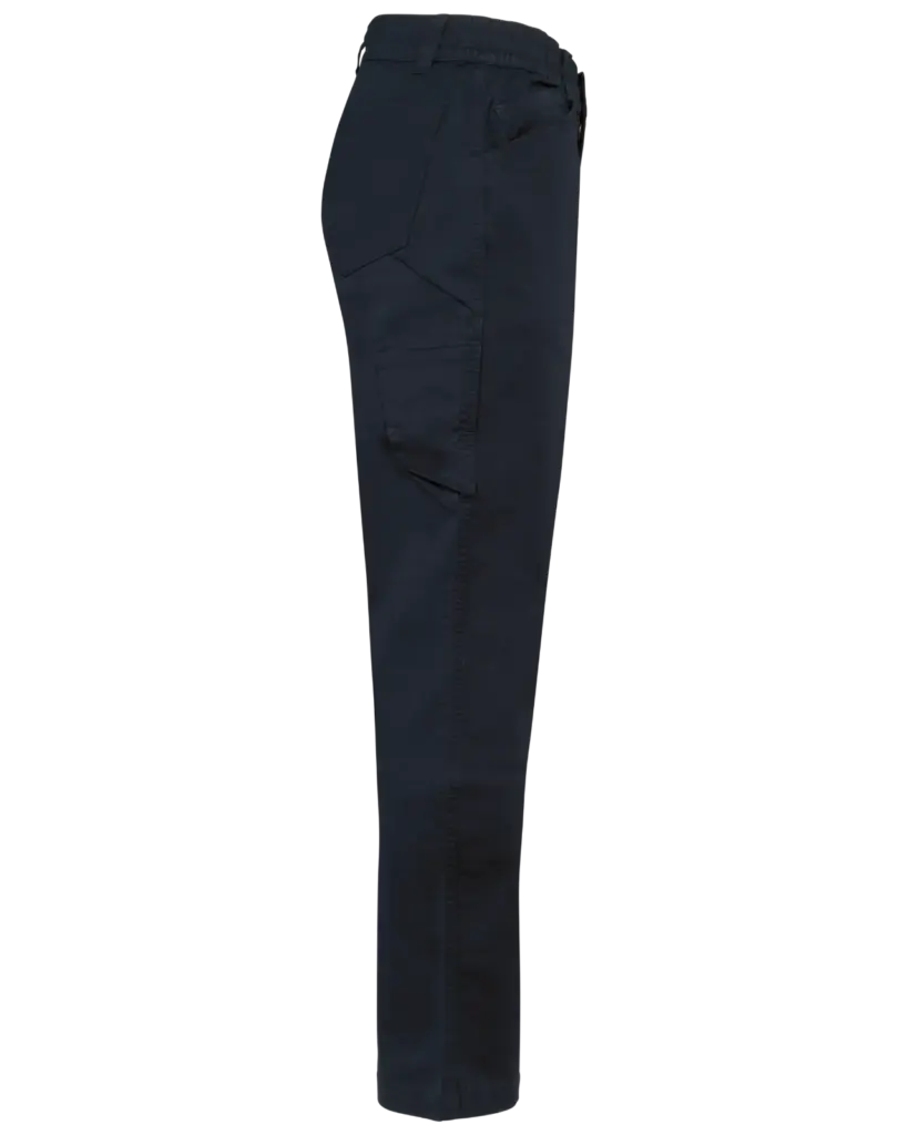 Unisex katoenen stretchbroek, navy — productfoto 8