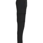 Ecologische heren fleece cargobroek, black — productfoto 5