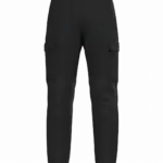 Ecologische heren fleece cargobroek, black — productfoto 6