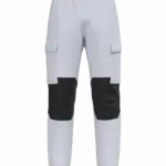 Ecologische heren fleece cargobroek, white — productfoto 8