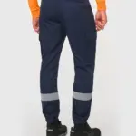 Uniseks Cargobroek uniseks met elastische boord en reflecterende strook — productfoto 2