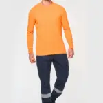 Uniseks Cargobroek uniseks met elastische boord en reflecterende strook — productfoto 3