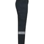Uniseks Cargobroek uniseks met elastische boord en reflecterende strook, navy — productfoto 6