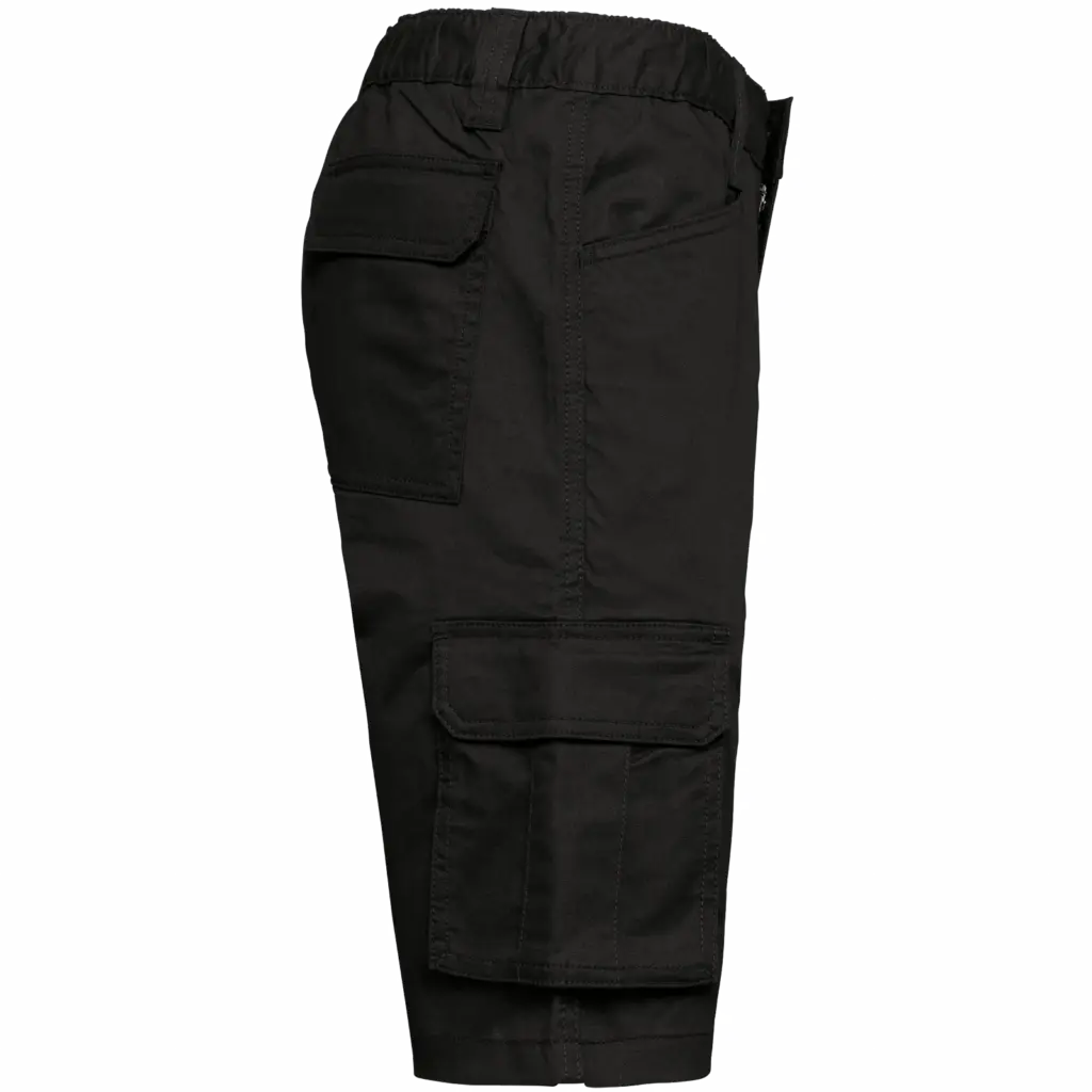 Ecologische heren bermuda met meerdere zakken, black — productfoto 5