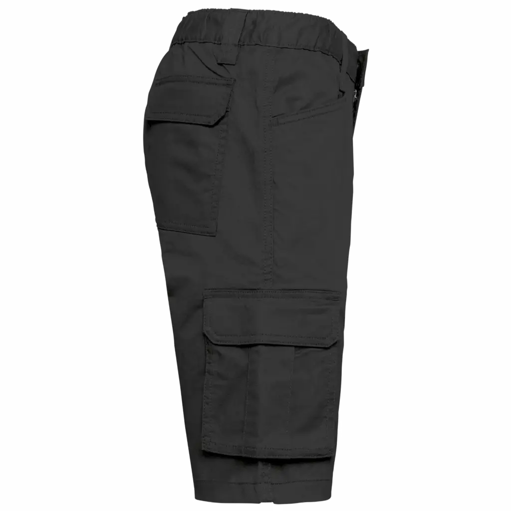 Ecologische heren bermuda met meerdere zakken, dark grey — productfoto 7