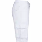 Ecologische heren bermuda met meerdere zakken, white — productfoto 10