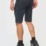 Denim herenbermuda met meerdere zakken — productfoto 2