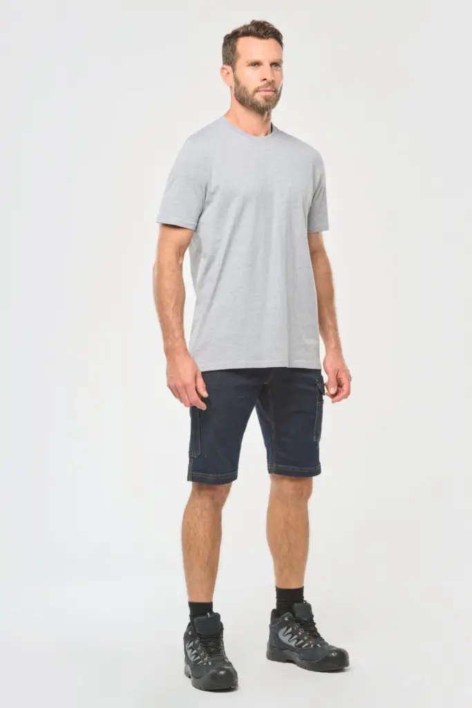 Denim herenbermuda met meerdere zakken — productfoto 4