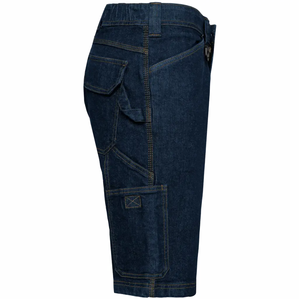 Denim herenbermuda met meerdere zakken, blue rinse — productfoto 6