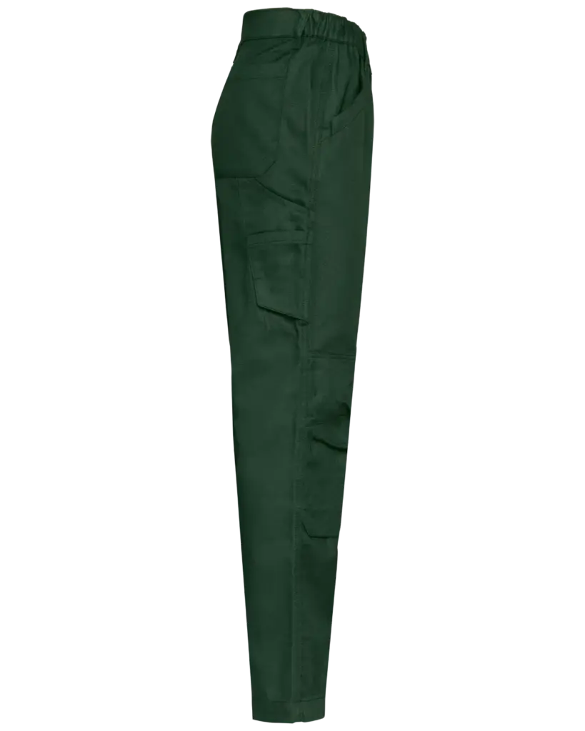 Heren werkbroek met meerdere zakken, forest green — productfoto 7