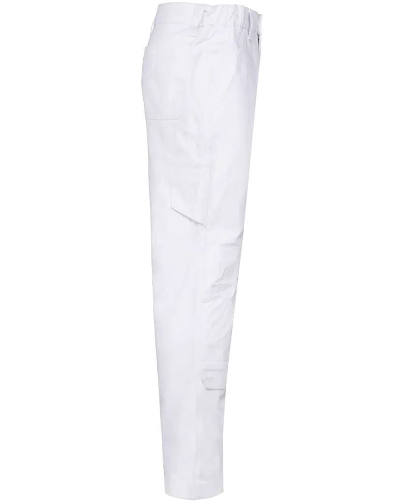 Heren werkbroek met meerdere zakken, white — productfoto 11