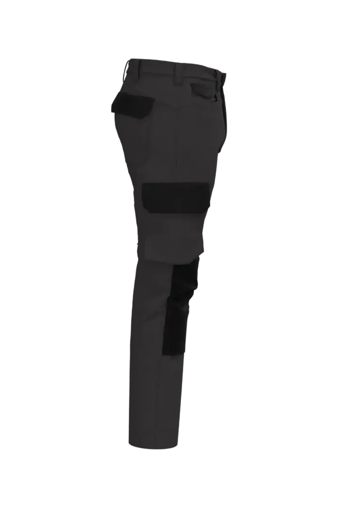 Tweekleurige heren werkbroek, dark grey / black — productfoto 7