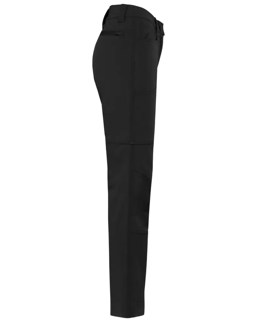 Gerecyclede stretchbroek voor dames, black — productfoto 5