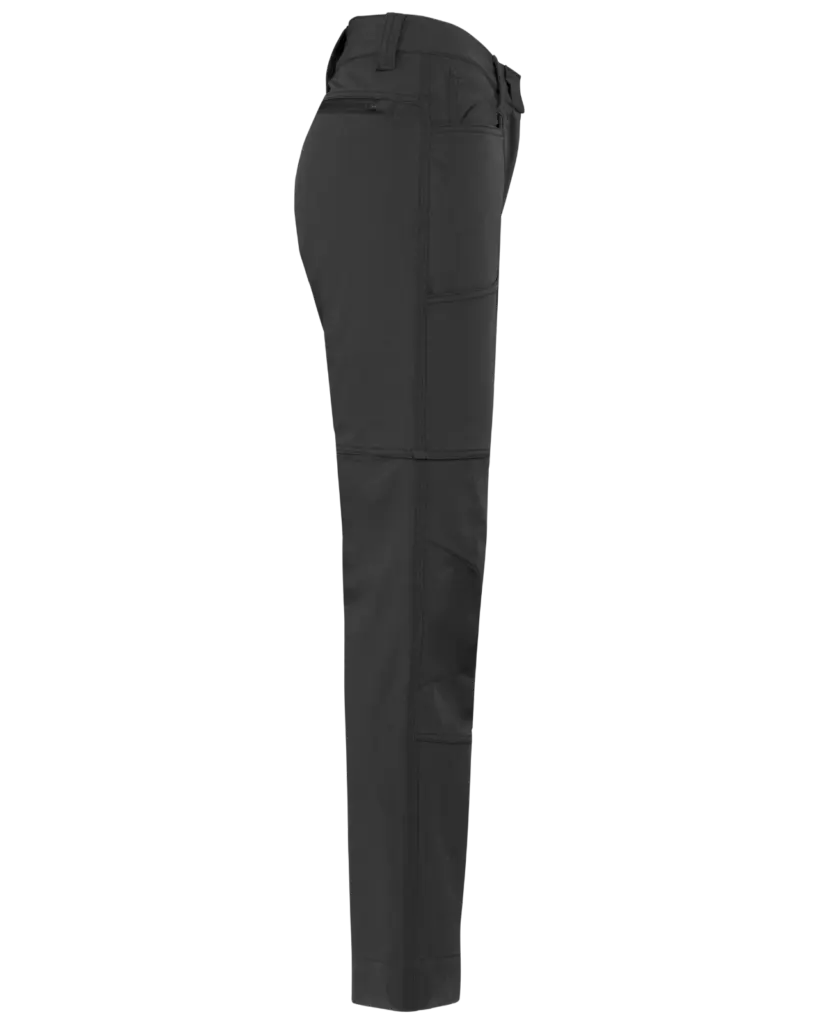 Gerecyclede stretchbroek voor dames, dark grey — productfoto 6